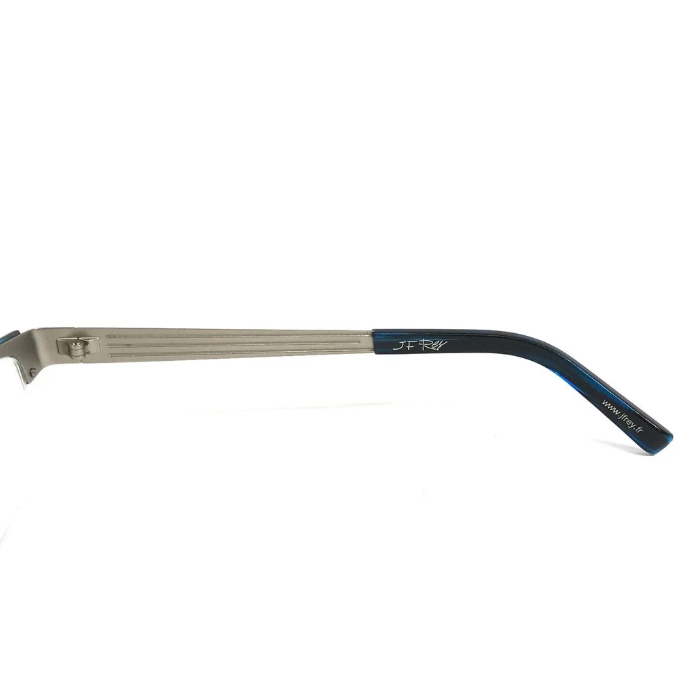 J.F. Rey Eyeglasses Frames JF2550 1020 Matte Silver Blue Tortoise 55-19-140